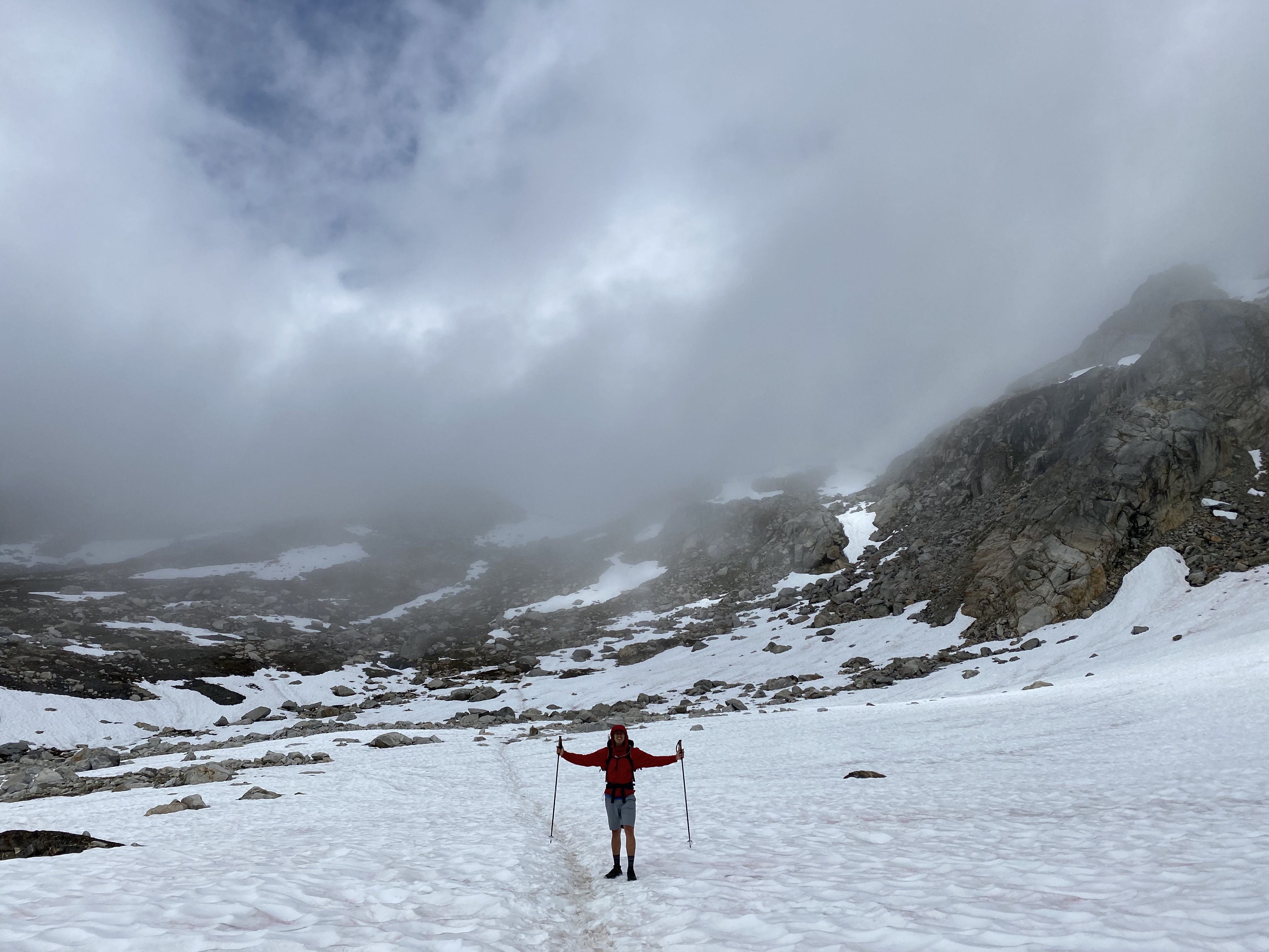 Yoshio in White Chuck Glacier Basin.