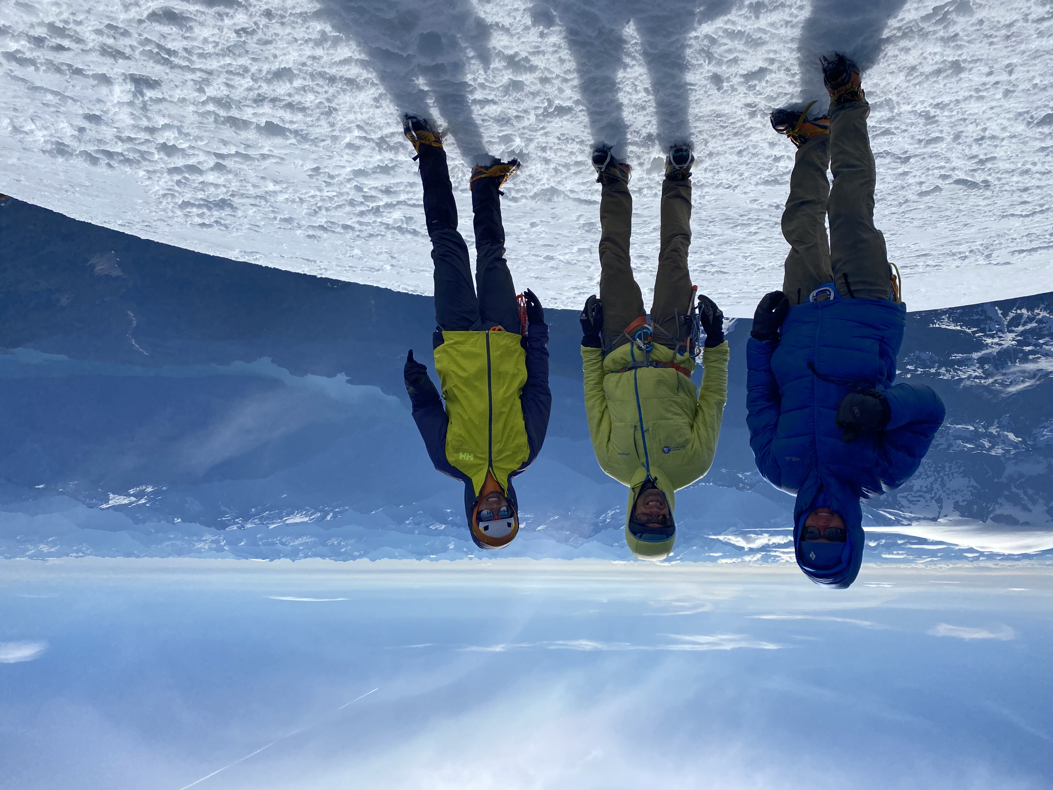 Paul, Kyle and Yoshio at the summit of Mount Baker.