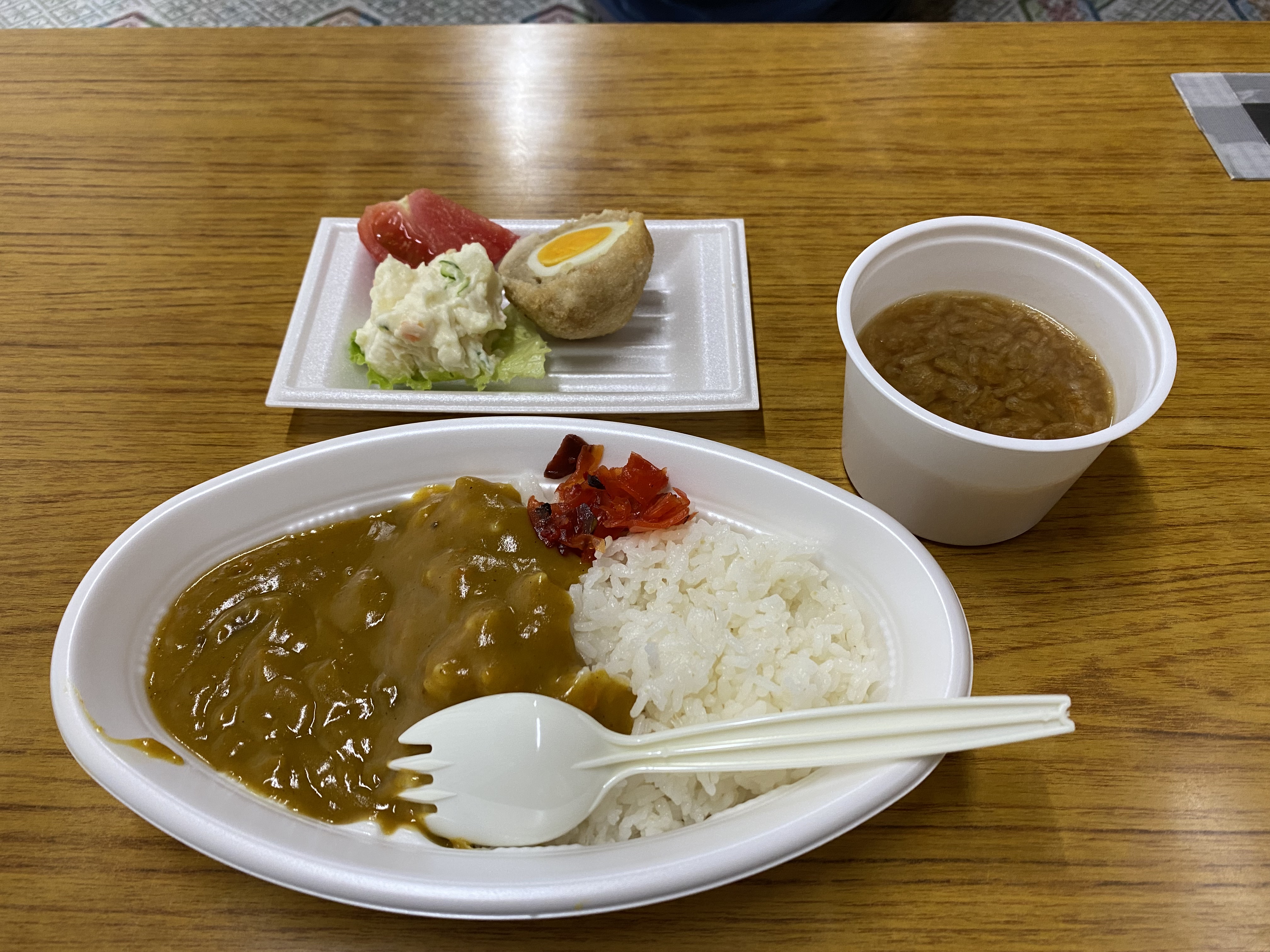 Curry dinner at Horaikan.