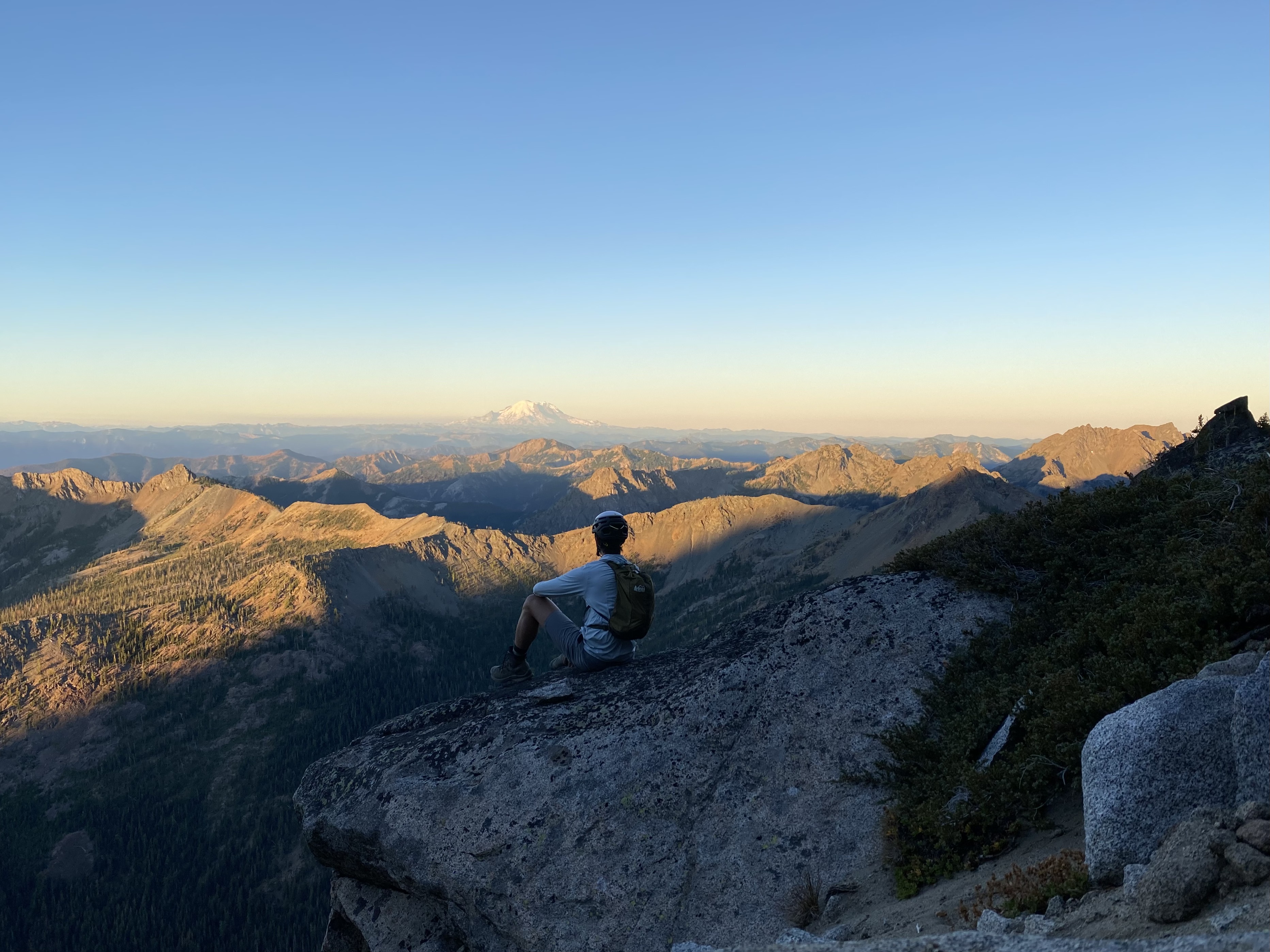 Mount Rainier from the Cascadian Couloir.