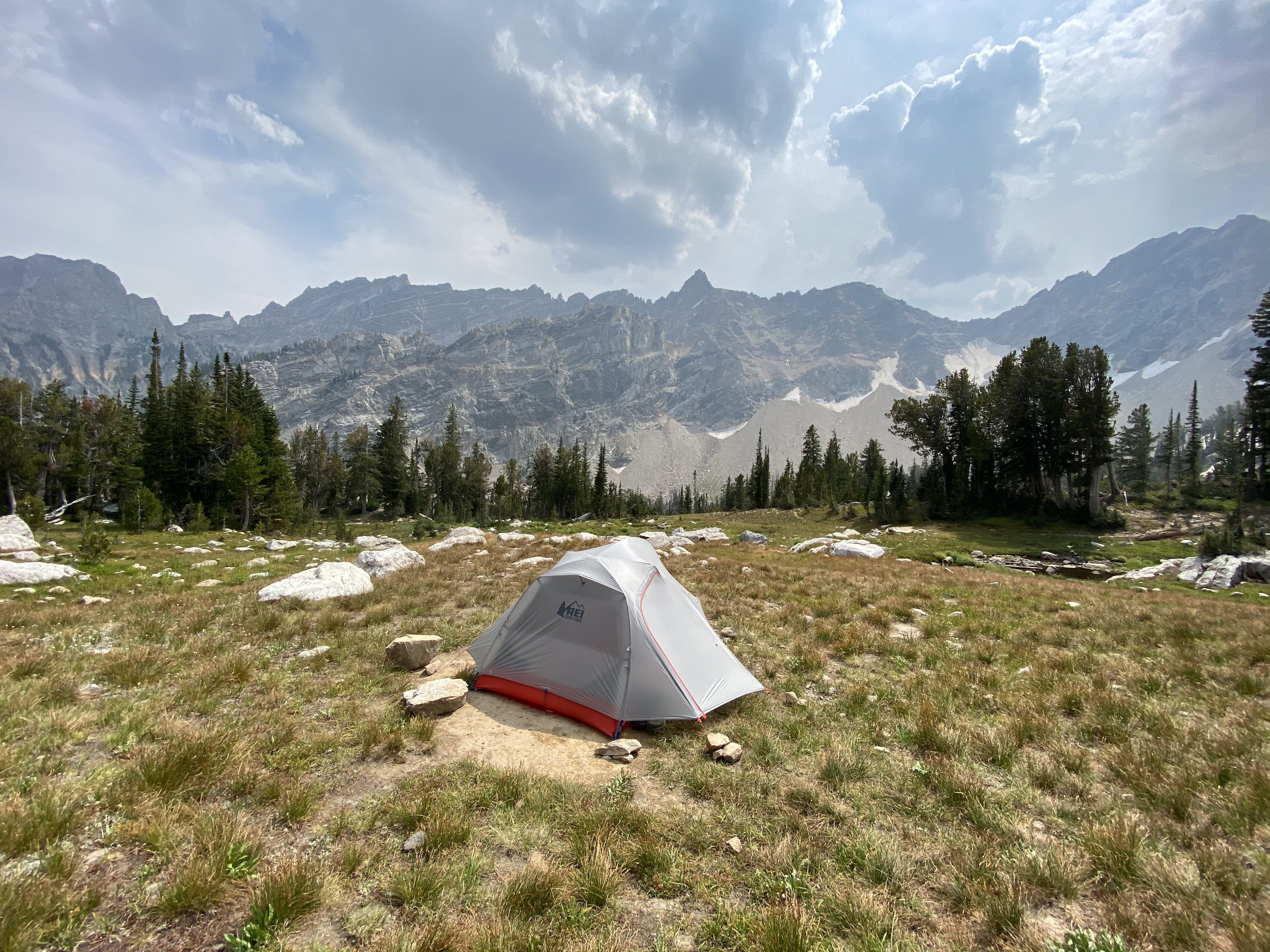Yoshio's tent at Holly Lake.
