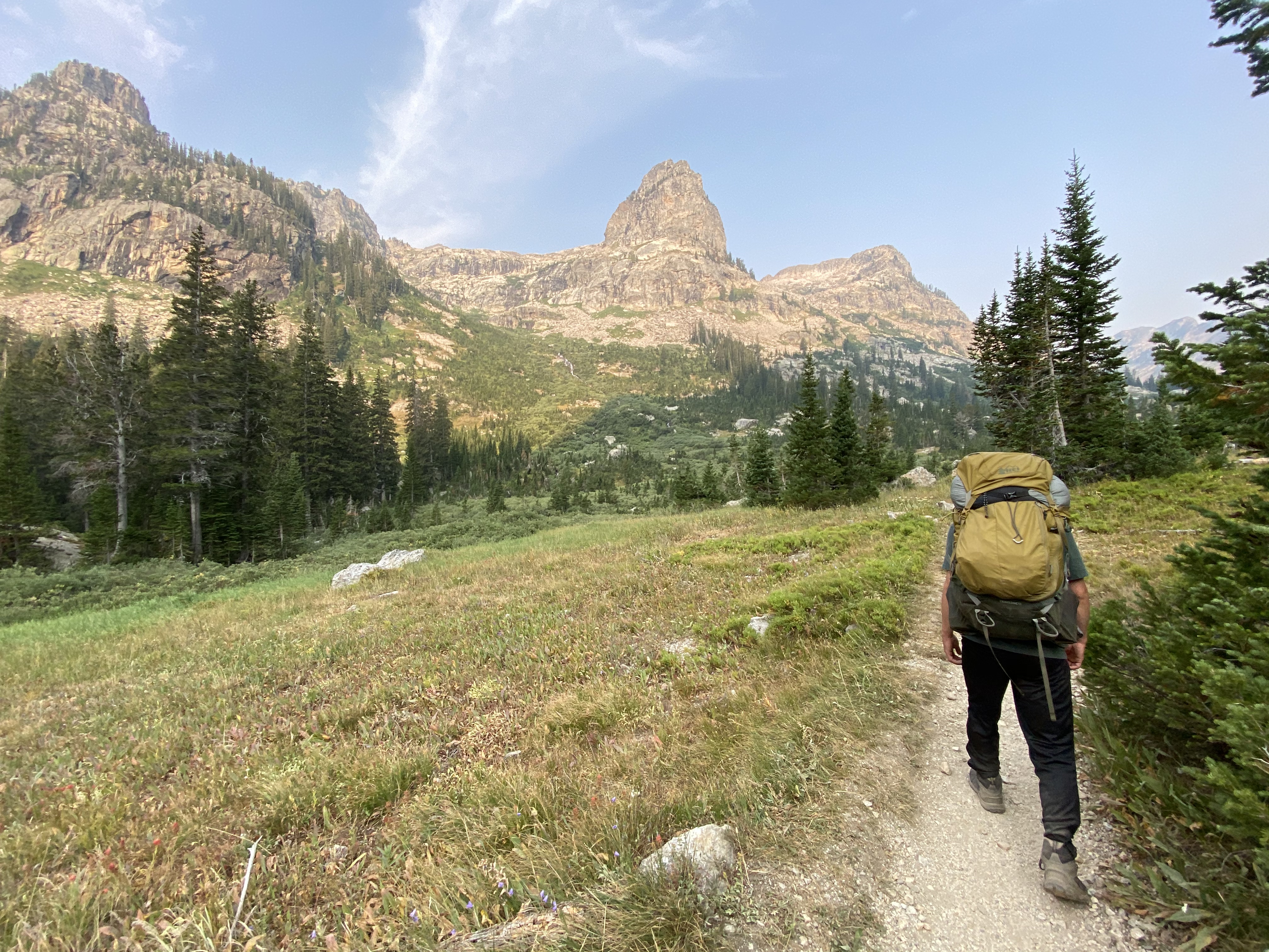 Timur leading the way to Lake Solitude.