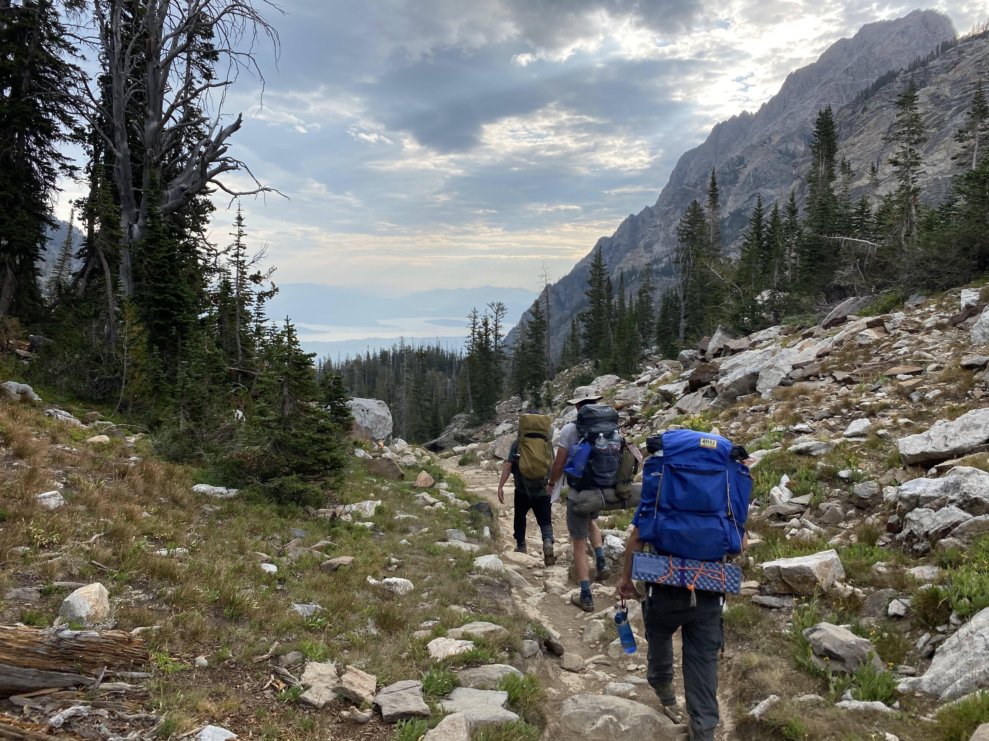 Timur, Willy and Ari leading they way out from Holly Lake camp.