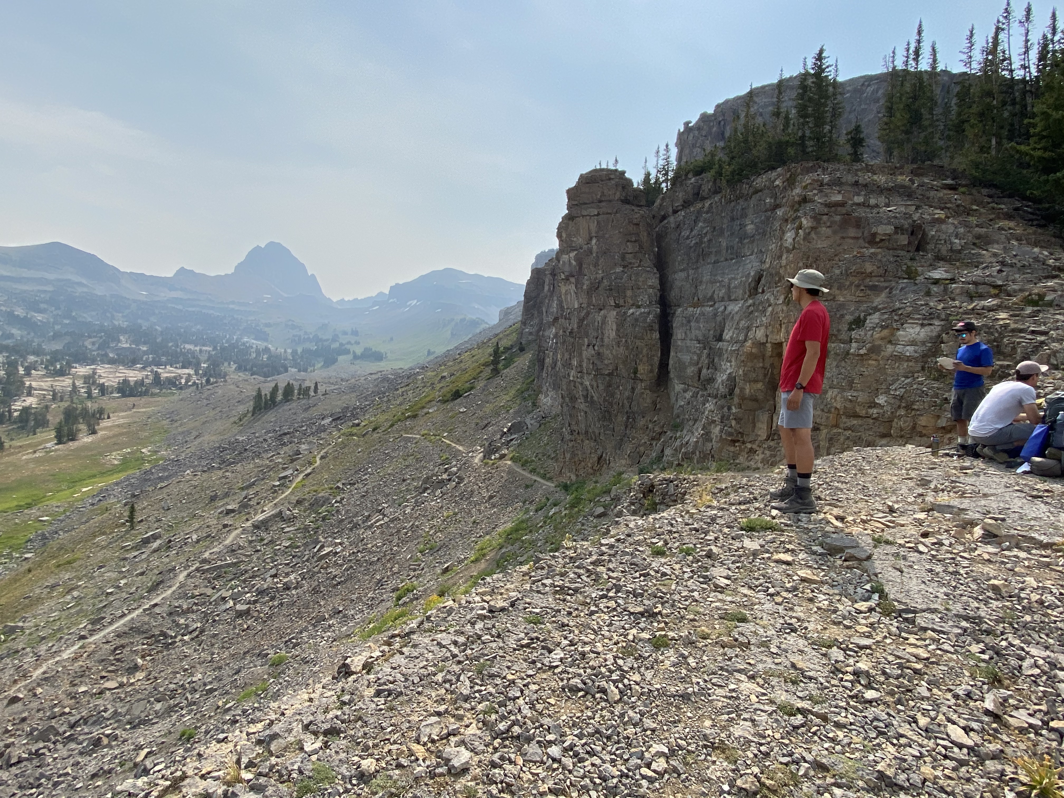 Yoshio looking out over Alaska Basin.